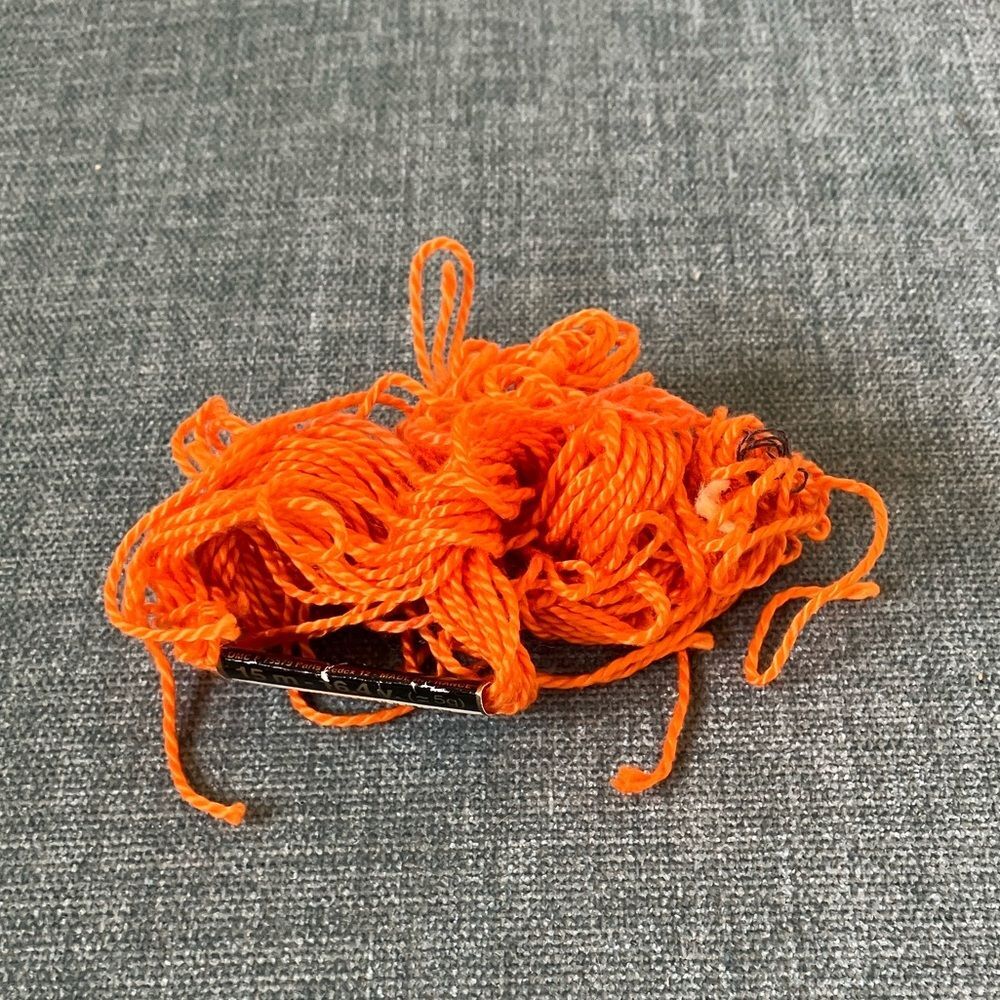 Orange Needlepoint Thread Yarn